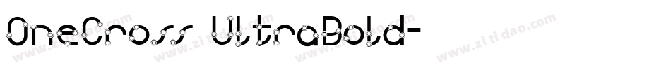 OneCross UltraBold字体转换